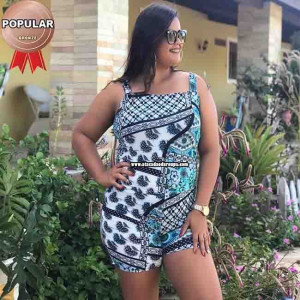 Macaquinho Liganete Plus Size Macaquinho Liganete Plus Size