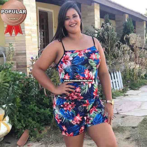Macaquinho Liganete Plus Size Macaquinho Liganete Plus Size