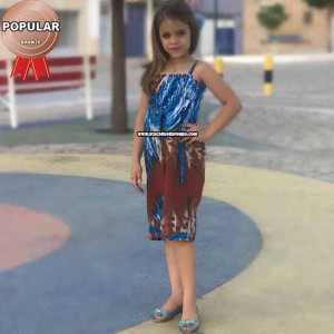 Vestido Infantil em Viscose Vestido Infantil em Viscose