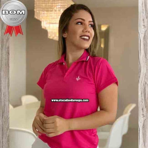 Blusa Gola Polo Algodão Feminino P/M/G