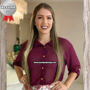 Blusas Manga 3/4 Atacado Blusas Manga 3/4 Atacado