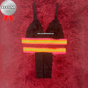 Lingerie Renda Elástico Colorido Lingerie Renda Elástico Colorido