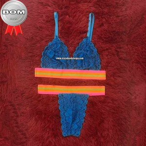 Lingerie Renda Elástico Colorido Lingerie Renda Elástico Colorido