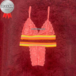 Lingerie Renda Elástico Colorido Lingerie Renda Elástico Colorido
