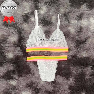 Lingerie Renda Elástico Colorido Lingerie Renda Elástico Colorido
