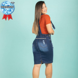 Jardineira Saia Moda Evangélica Jardineira Saia Moda Evangélica