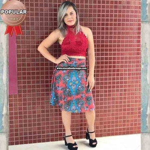 Saia Curta em Liganete M Saia Curta em Liganete M