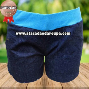 Short Jeans com Ribana Juvenil Short Jeans com Ribana Juvenil