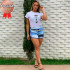 Short Curto Fio Torcido Estampado Short Curto Fio Torcido Estampado