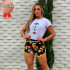 Short Curto Fio Torcido Estampado Short Curto Fio Torcido Estampado