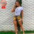 Short Curto Fio Torcido Estampado Short Curto Fio Torcido Estampado