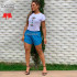 Short Tactel Feminino Adulto Liso Short Tactel Feminino Adulto Liso