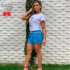 Short Tactel Feminino Adulto Liso Short Tactel Feminino Adulto Liso