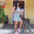 Vestido em Liganete Vestido em Liganete