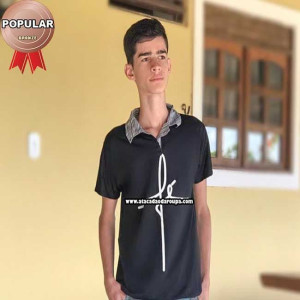 Camisa Gola Polo em Pv Juvenil 13 a 15 Anos Camisa Gola Polo em Pv Juvenil 13 a 15 Anos