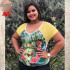 Blusa Sublimada GG Com Tule Blusa Sublimada GG Com Tule