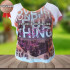 Blusa Sublimada GG Com Tule Blusa Sublimada GG Com Tule