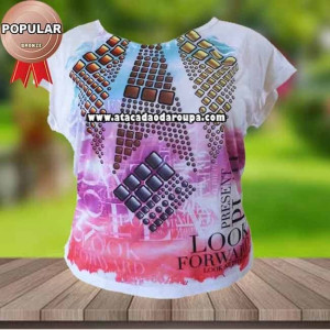 Blusa Sublimada GG Com Tule Blusa Sublimada GG Com Tule