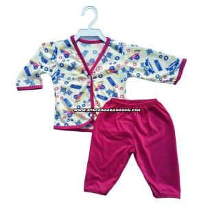 Conjunto Pijama Feminino Infantil 1 a 6 Meses