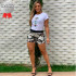 Shorts Feminino de Moletom P/M/G/GG