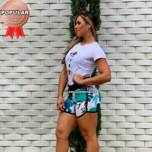 Short Crepe Cós Poliéster Short Crepe Cós Poliéster