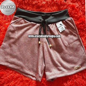 Short Moletom Flanelado Feminino P/M/G