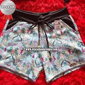 Short Moletom Flanelado Feminino P/M/G