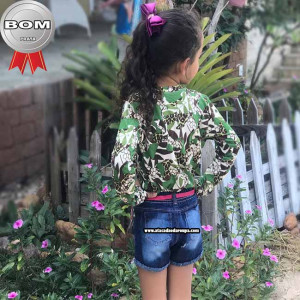 Shortinhos Jeans Infantil P/M/G/GG 4 a 8 Anos