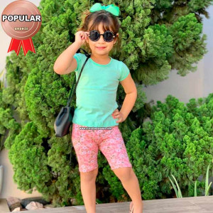 Short Infantil Cotton 2 a 8 Anos