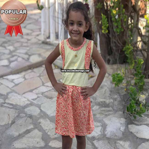 Vestidos Infantil em Algodão 5 a 6 Anos