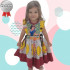 Vestido Infantil Personagens 2 a 4 Anos