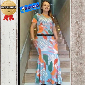 Vestidos Longo Sereia com Babado Vestidos Longo Sereia com Babado