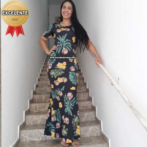 Vestidos Longo Sereia com Babado Vestidos Longo Sereia com Babado