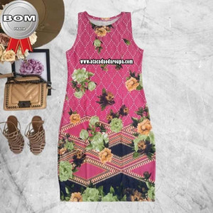 Vestido regata e Alçinha Malha Leila M Vestido regata e Alçinha Malha Leila M