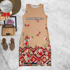 Vestido regata e Alçinha Malha Leila M Vestido regata e Alçinha Malha Leila M