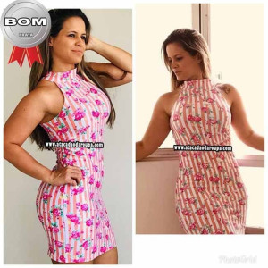 Vestido Feminino Suplex Estampado Vestido Feminino Suplex Estampado