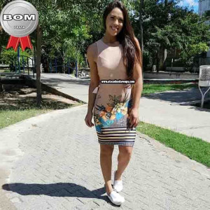 Vestido regata e Alçinha Malha Leila M Vestido regata e Alçinha Malha Leila M