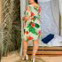 Vestido Feminino Viscose Ciganinha Laço na Manga