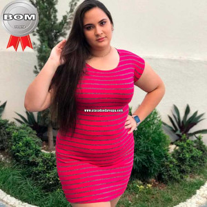 Vestidos Listrados Plus Size Fio Torcido