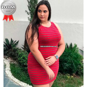 Vestidos Listrados Plus Size Fio Torcido Vestidos Listrados Plus Size Fio Torcido