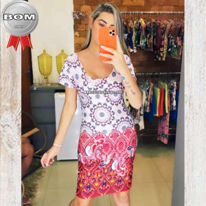 Vestidos Midi Malha Leila M