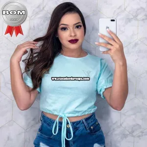 Cropped Liso Algodão Fio 30 Cropped Liso Algodão Fio 30