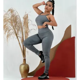 Conjunto Fitness Feminino Mescla