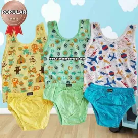 Conjunto Camiseta e Cueca Infantil 6 a 12 Meses