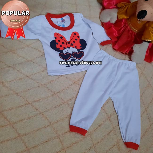 Conjunto Bebê Menina Personagens Algodão RN Conjunto Bebê Menina Personagens Algodão RN
