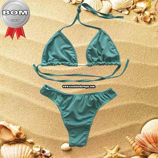 Biquini Cortininha Babado e Fio Dental Biquini Cortininha Babado e Fio Dental