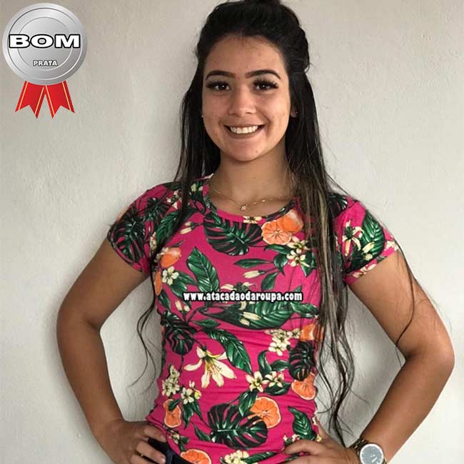 Blusa Baby Look Estampada