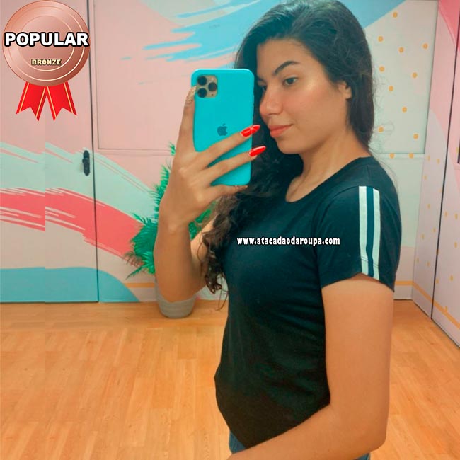 Blusa Lisa com Faixa Algodão Blusa Lisa com Faixa Algodão