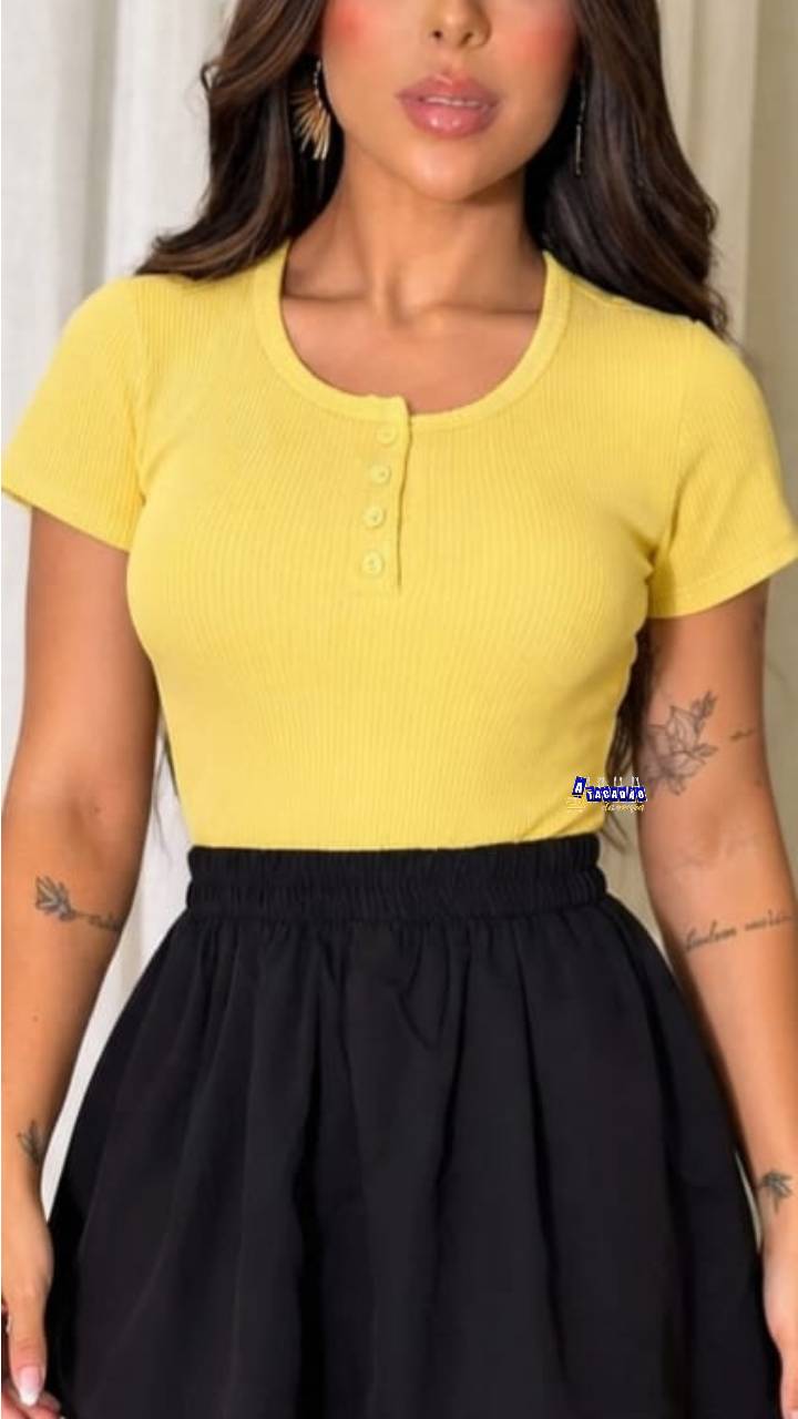 Blusa Feminina Com Botões
