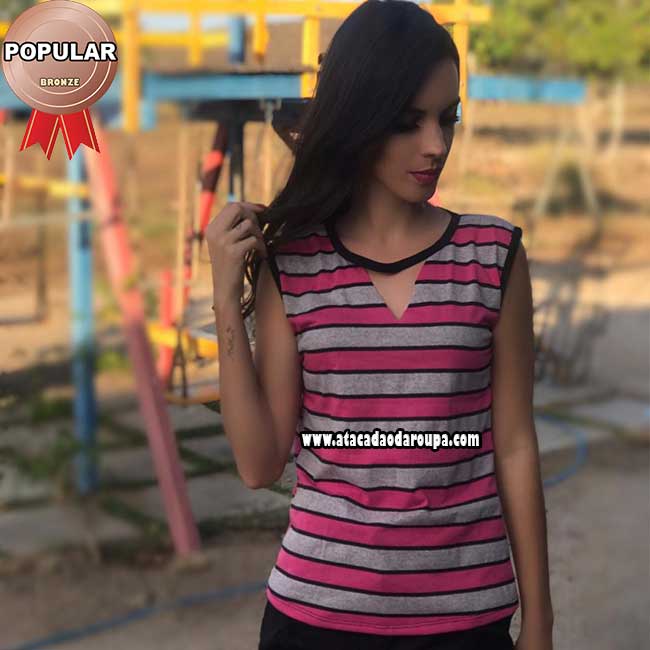 Blusas Feminina Listrada